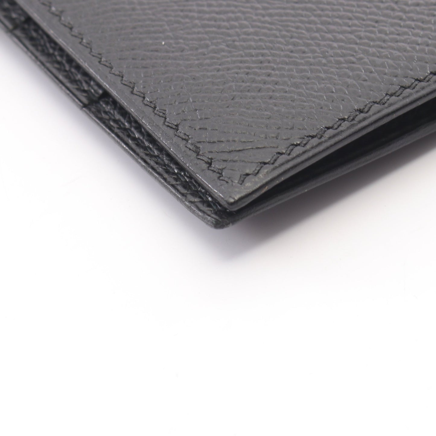 ベアンクラシック 二つ折り長財布 ヴォーエプソン ブラック ゴールド金具 □K刻印 エルメス 財布・小物 HERMES