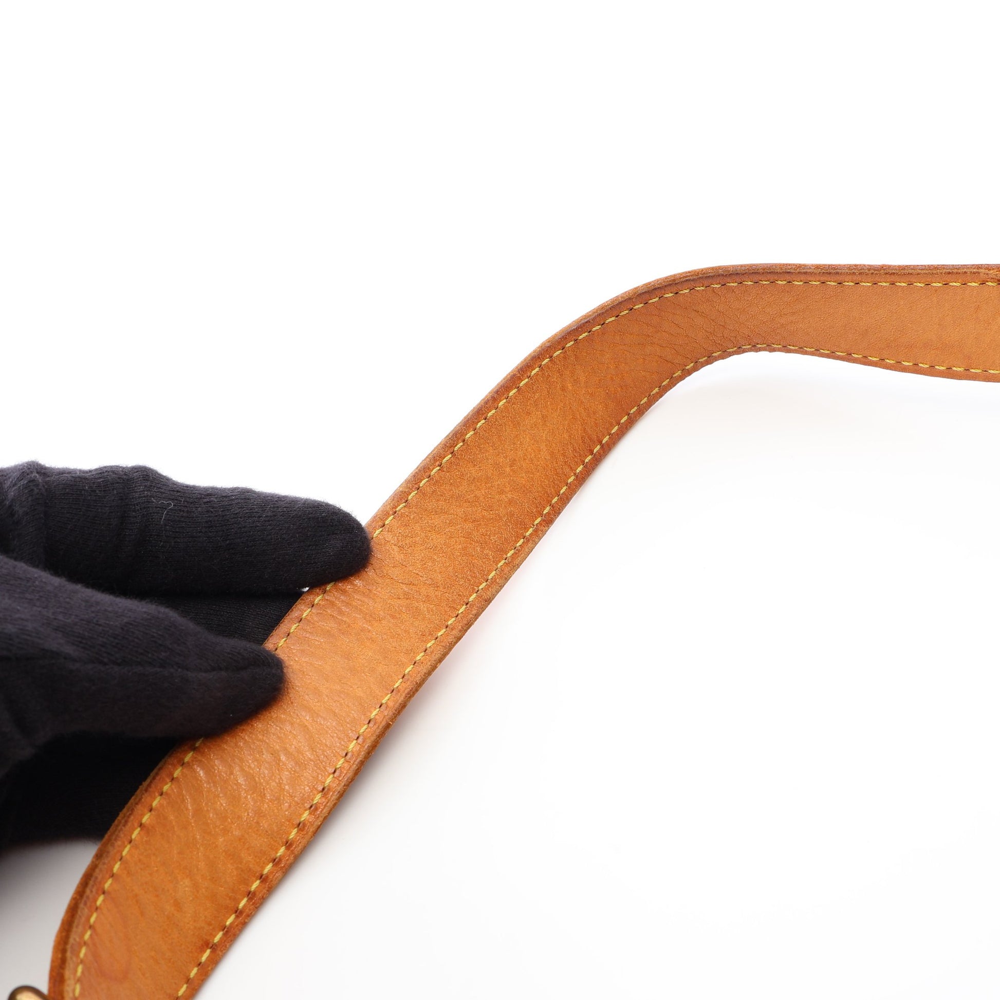 クロワッサンMM モノグラム ショルダーバッグ PVC レザー ブラウン ルイヴィトン バッグ LOUIS VUITTON