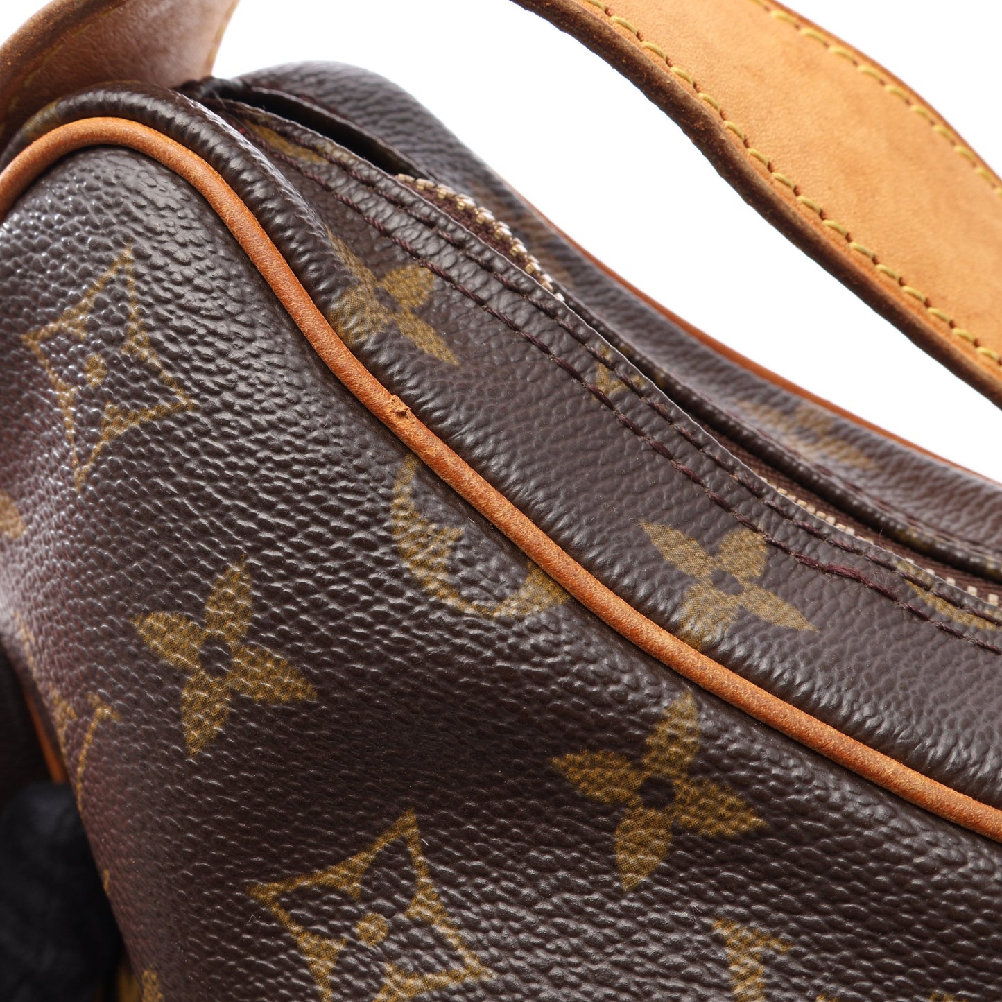 クロワッサンMM モノグラム ショルダーバッグ PVC レザー ブラウン ルイヴィトン バッグ LOUIS VUITTON
