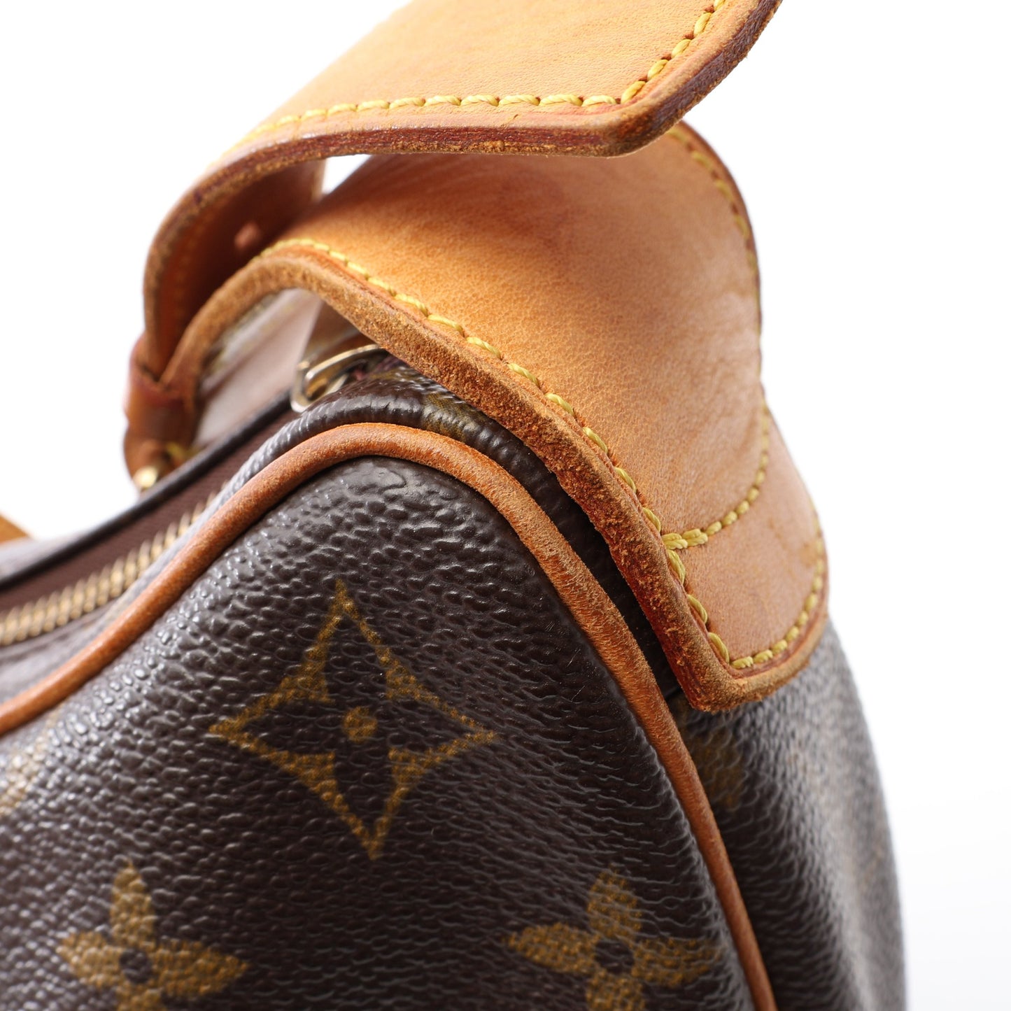 クロワッサンMM モノグラム ショルダーバッグ PVC レザー ブラウン ルイヴィトン バッグ LOUIS VUITTON
