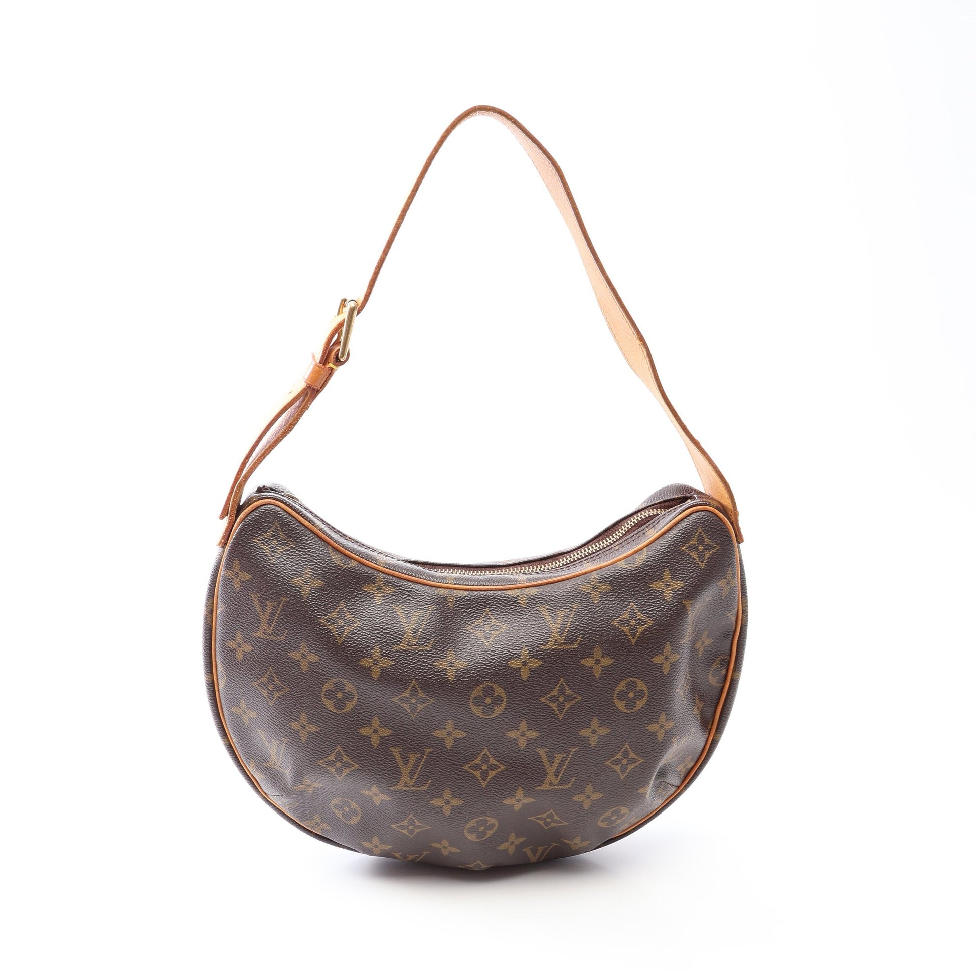 クロワッサンMM モノグラム ショルダーバッグ PVC レザー ブラウン ルイヴィトン バッグ LOUIS VUITTON