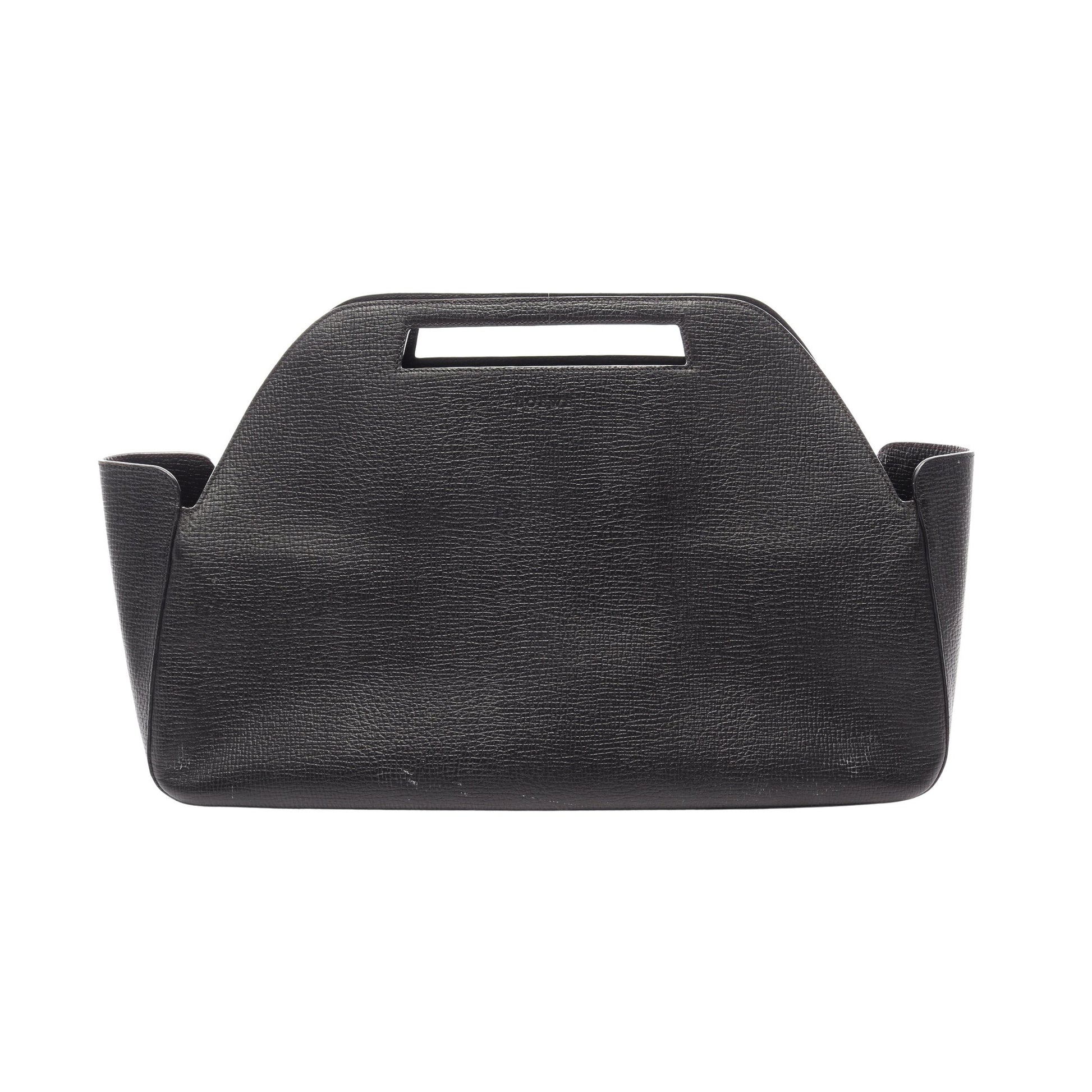 ハンドバッグ レザー ブラック ロエベ バッグ LOEWE
