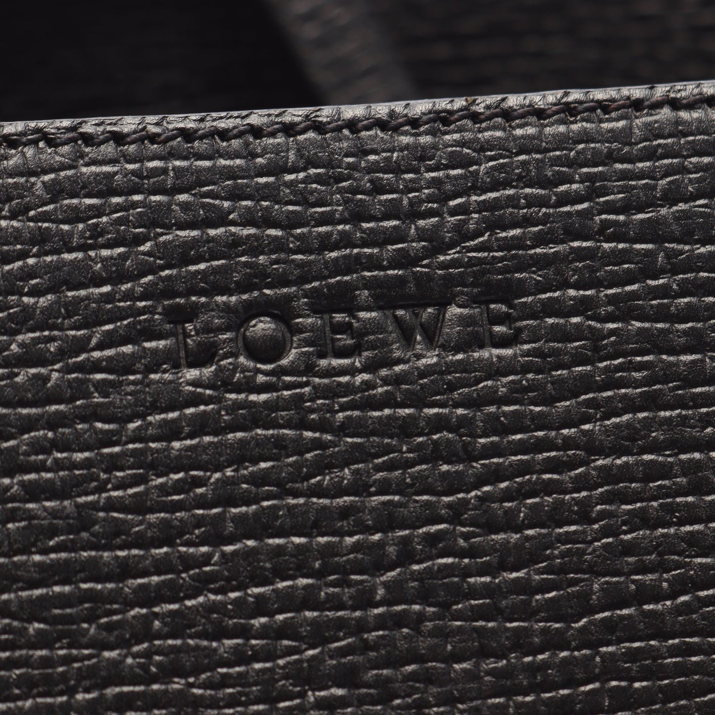 ハンドバッグ レザー ブラック ロエベ バッグ LOEWE