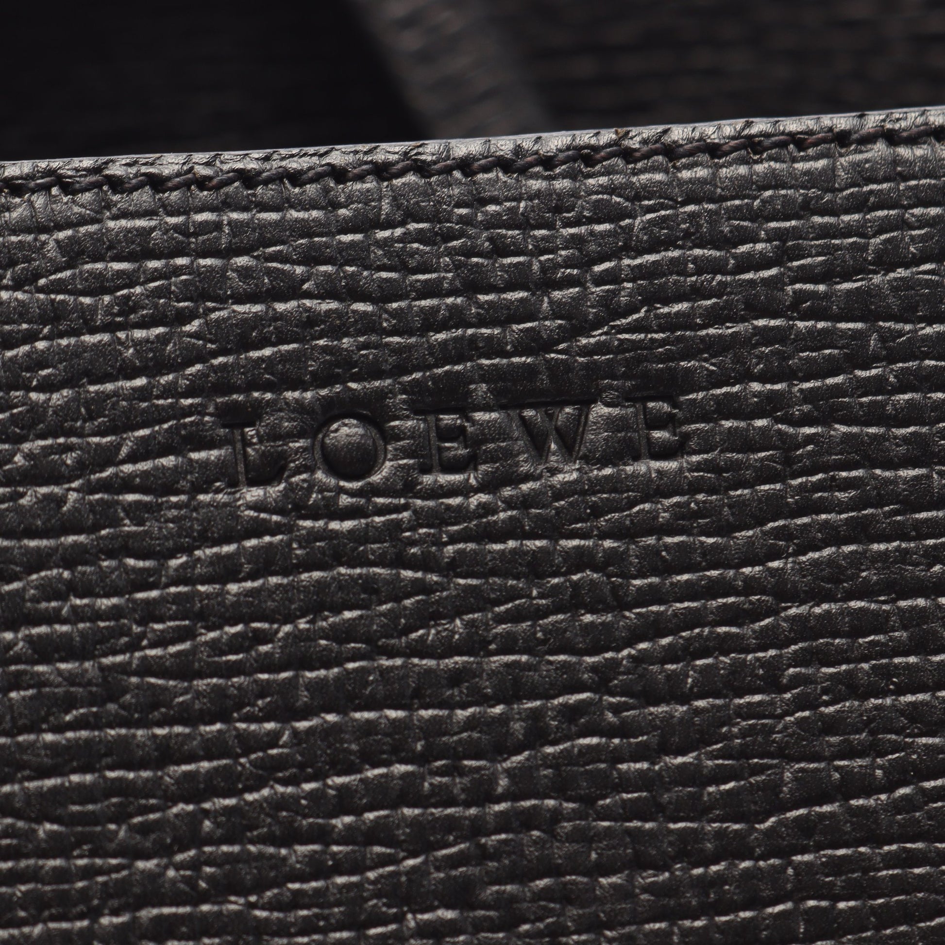 ハンドバッグ レザー ブラック ロエベ バッグ LOEWE