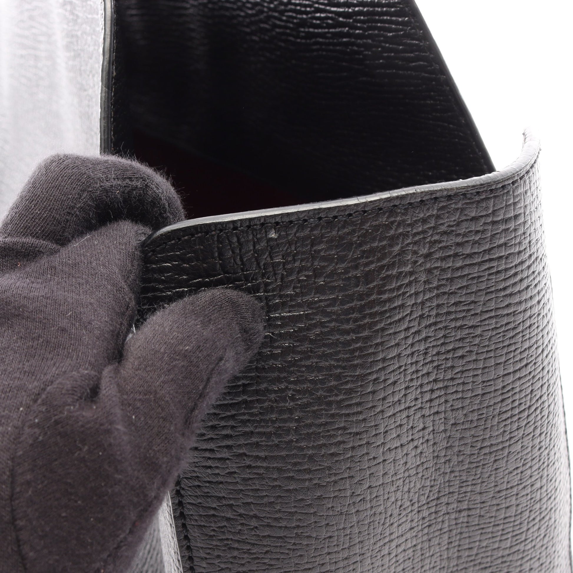 ハンドバッグ レザー ブラック ロエベ バッグ LOEWE