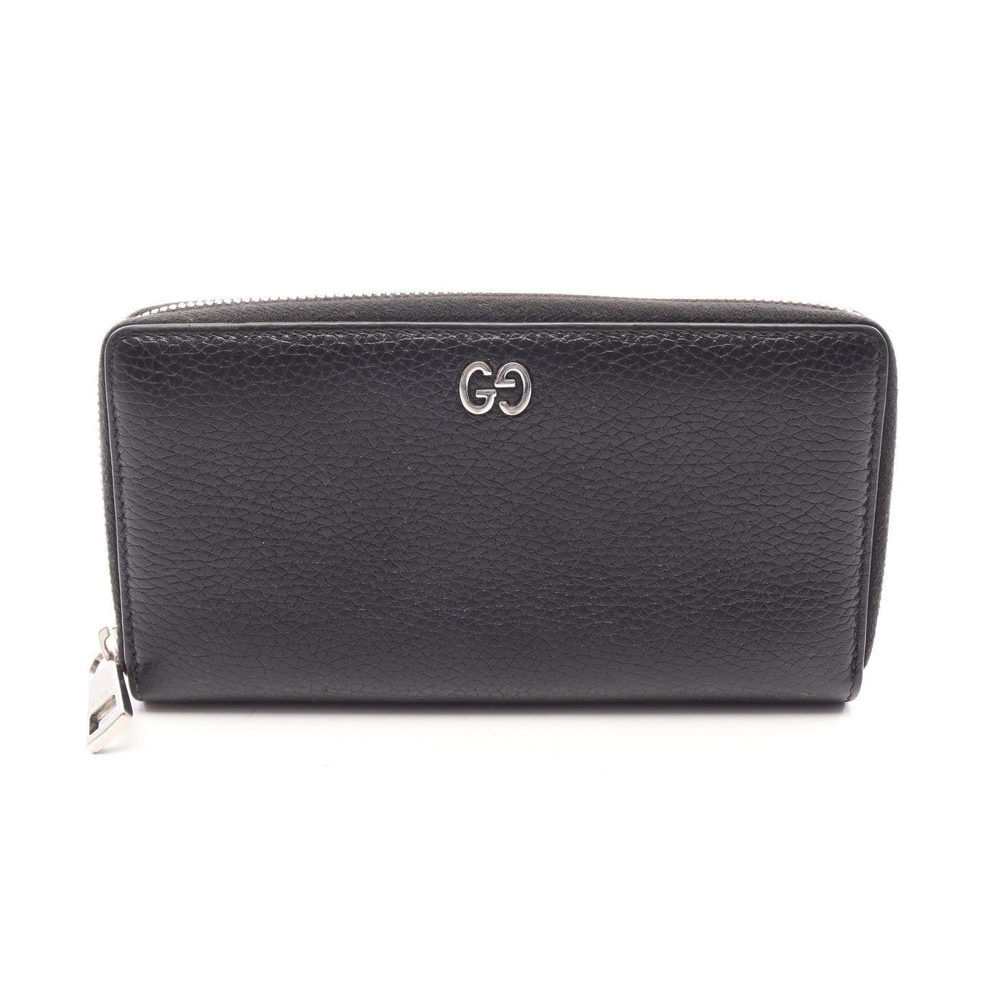GGメタル ラウンドファスナー長財布 レザー ブラック グッチ 財布・小物 GUCCI