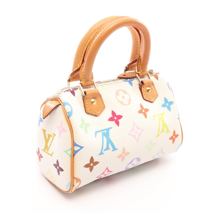 ミニスピーディ モノグラムマルチカラー ブロン ハンドバッグ PVC レザー ホワイト ルイヴィトン バッグ LOUIS VUITTON
