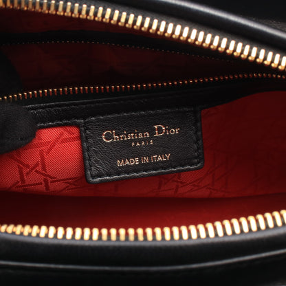 レディディオール ラージ 2WAY ハンドバッグ レザー ブラック クリスチャンディオール バッグ Christian Dior