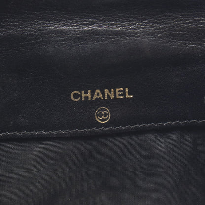 ココマーク 二つ折り財布 Wホック財布 キャビアスキン ブラック シルバー金具 シャネル 財布・小物 CHANEL
