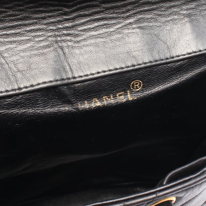 マトラッセ ターンロック チェーン バックパック リュックサック ラムスキン ブラック ゴールド金具 シャネル バッグ CHANEL