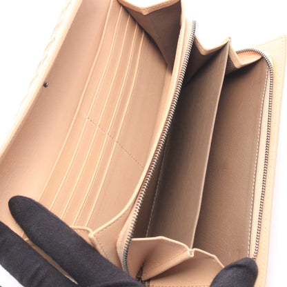 イントレチャート 二つ折り長財布 レザー ピンクベージュ ブラウン ボッテガヴェネタ 財布・小物 BOTTEGA VENETA