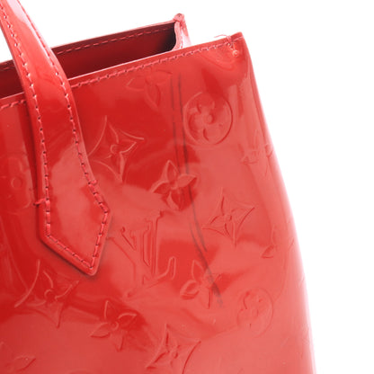 ウィルシャーPM モノグラムヴェルニ ポムダムール ハンドバッグ レザー レッド ルイヴィトン バッグ LOUIS VUITTON