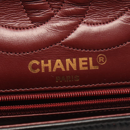 マトラッセ パリ限定 Wフラップ Wチェーンショルダーバッグ ラムスキン ブラック ゴールド金具 シャネル バッグ CHANEL