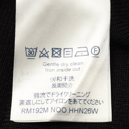 LVロゴ刺繍 ステッチ ニット イージーパンツ ウール ナイロン ブラック ルイヴィトン