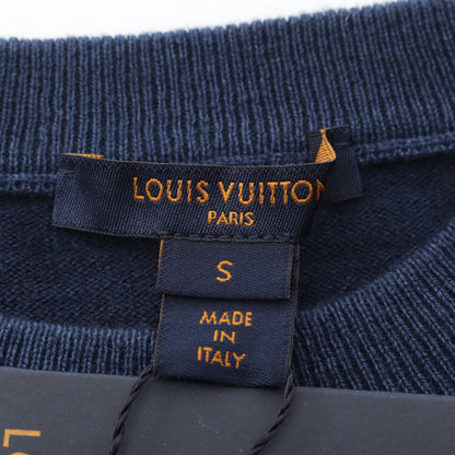 LV ビジュー 長袖 ニット ウール カシミヤ ネイビー ルイヴィトン