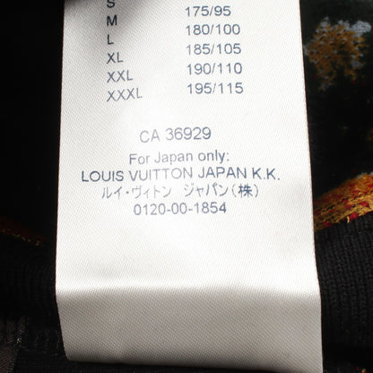 LOUIS VUITTON × Virgi lAbloh ポピーズ 花柄 プルオーバーパーカー コットン レーヨン ブラック マルチカラー ルイヴィトン