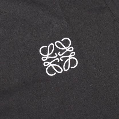 アナグラム刺繍 半袖Tシャツ コットン ブラック ロエベ