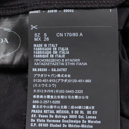 グラフィックプリント 半袖Tシャツ コットン ブラック プラダ