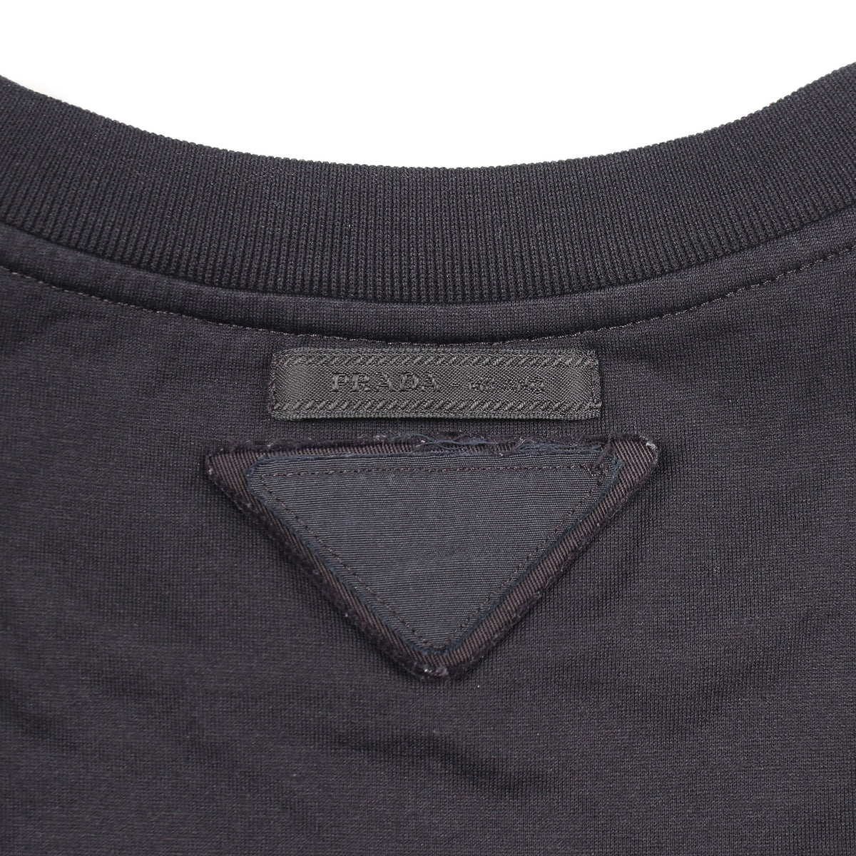 グラフィックプリント 半袖Tシャツ コットン ブラック プラダ