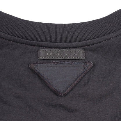グラフィックプリント 半袖Tシャツ コットン ブラック プラダ