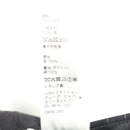 ストライプ スラックス トラウザーズ ウール ブラック セリーヌ