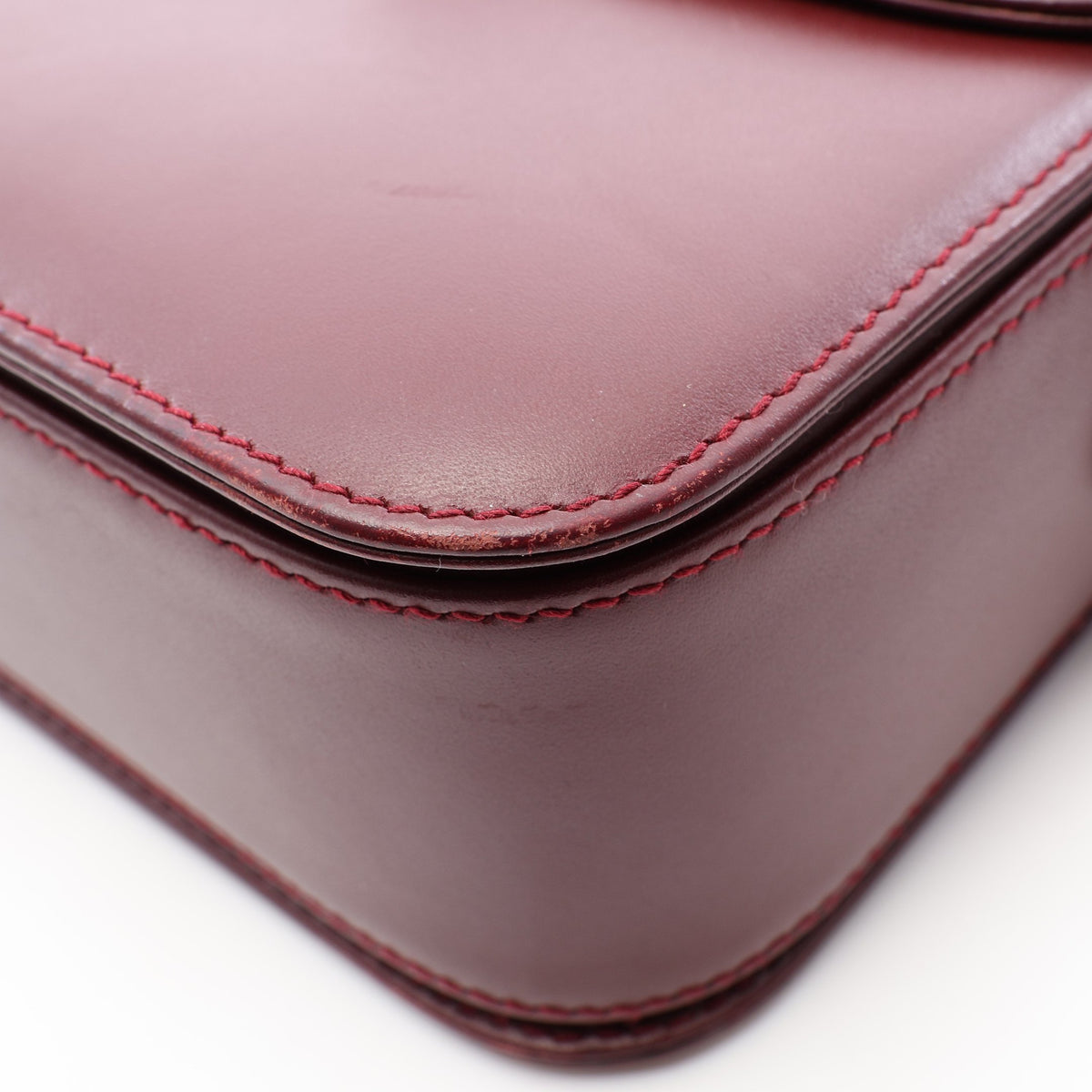 マストライン ショルダーバッグ レザー ボルドー カルティエ