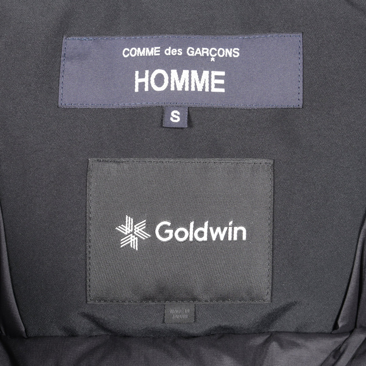 COMME des GARCONS HOMME × Goldwin ゴアテックス ダウンジャケット ナイロン ブラック コムデギャルソンオム