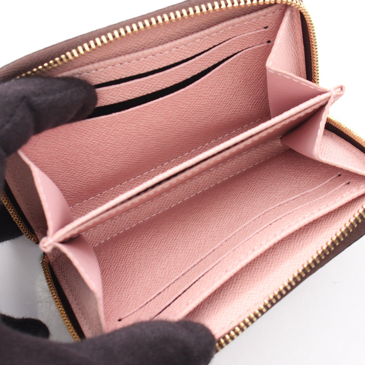 ジッピーコインパース ダミエエベヌ ローズバレリーヌ コインケース PVC ブラウン ルイヴィトン 財布・小物 LOUIS VUITTON