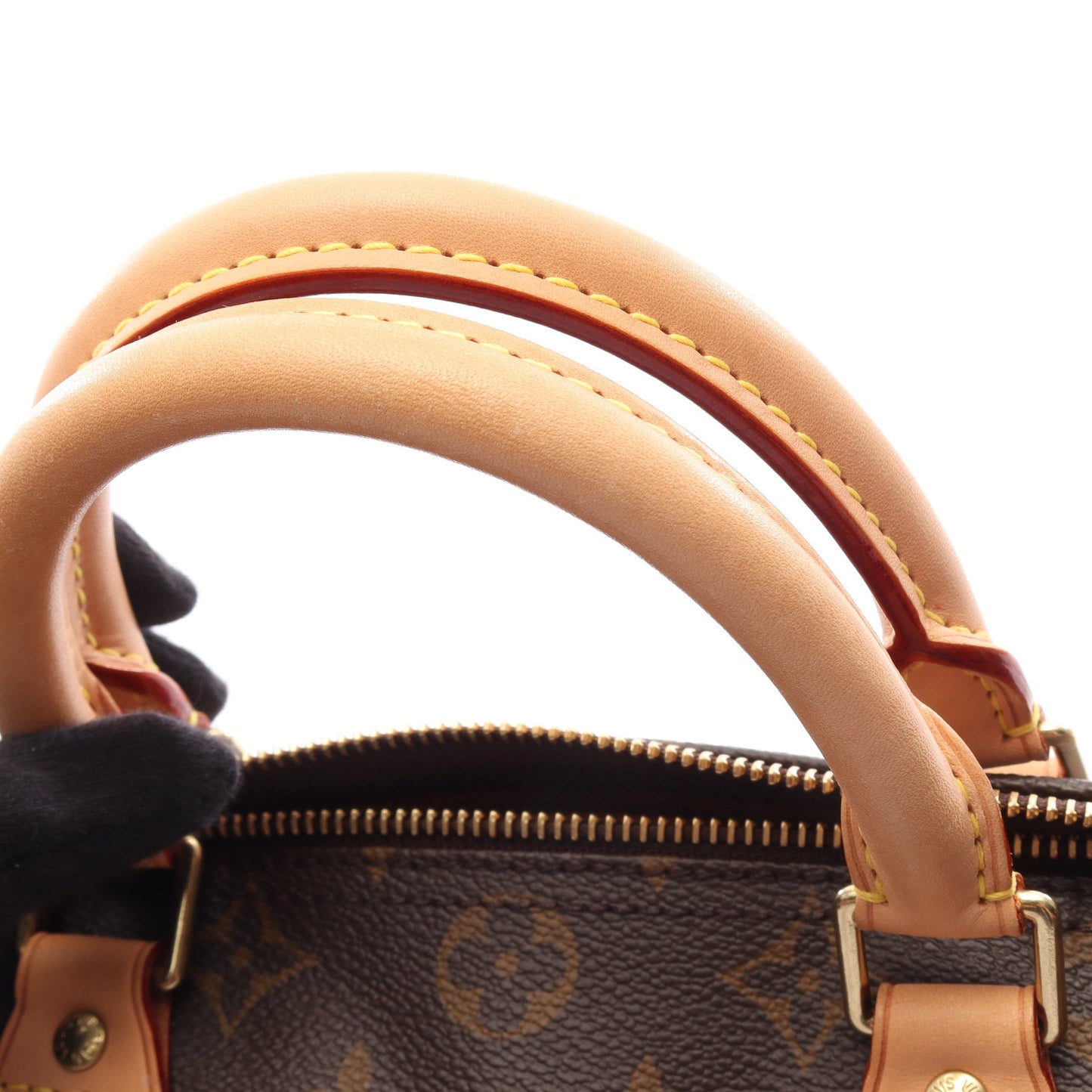 スピーディ30 モノグラム ハンドバッグ PVC レザー ブラウン ルイヴィトン バッグ LOUIS VUITTON