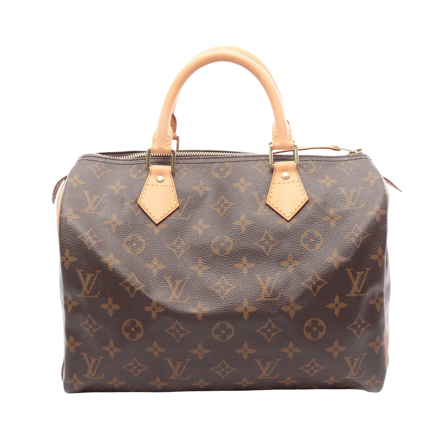 スピーディ30 モノグラム ハンドバッグ PVC レザー ブラウン ルイヴィトン バッグ LOUIS VUITTON
