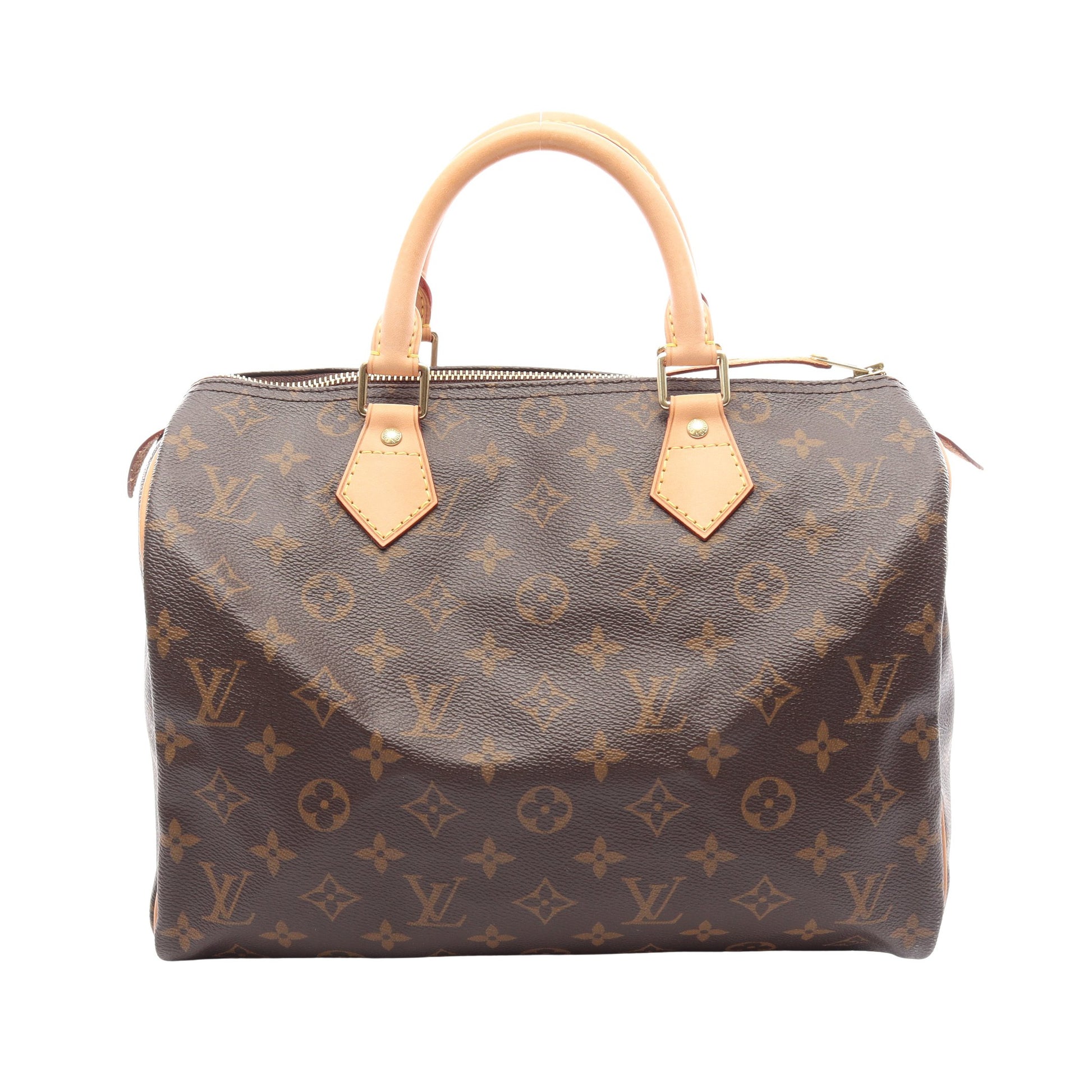 スピーディ30 モノグラム ハンドバッグ PVC レザー ブラウン ルイヴィトン バッグ LOUIS VUITTON