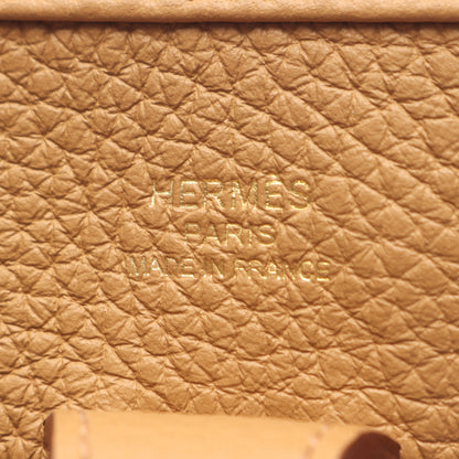 エヴリン3 23 ビスキュイ ショルダーバッグ トリヨンクレマンス ライトブラウン ゴールド金具 K刻印 エルメス バッグ HERMES