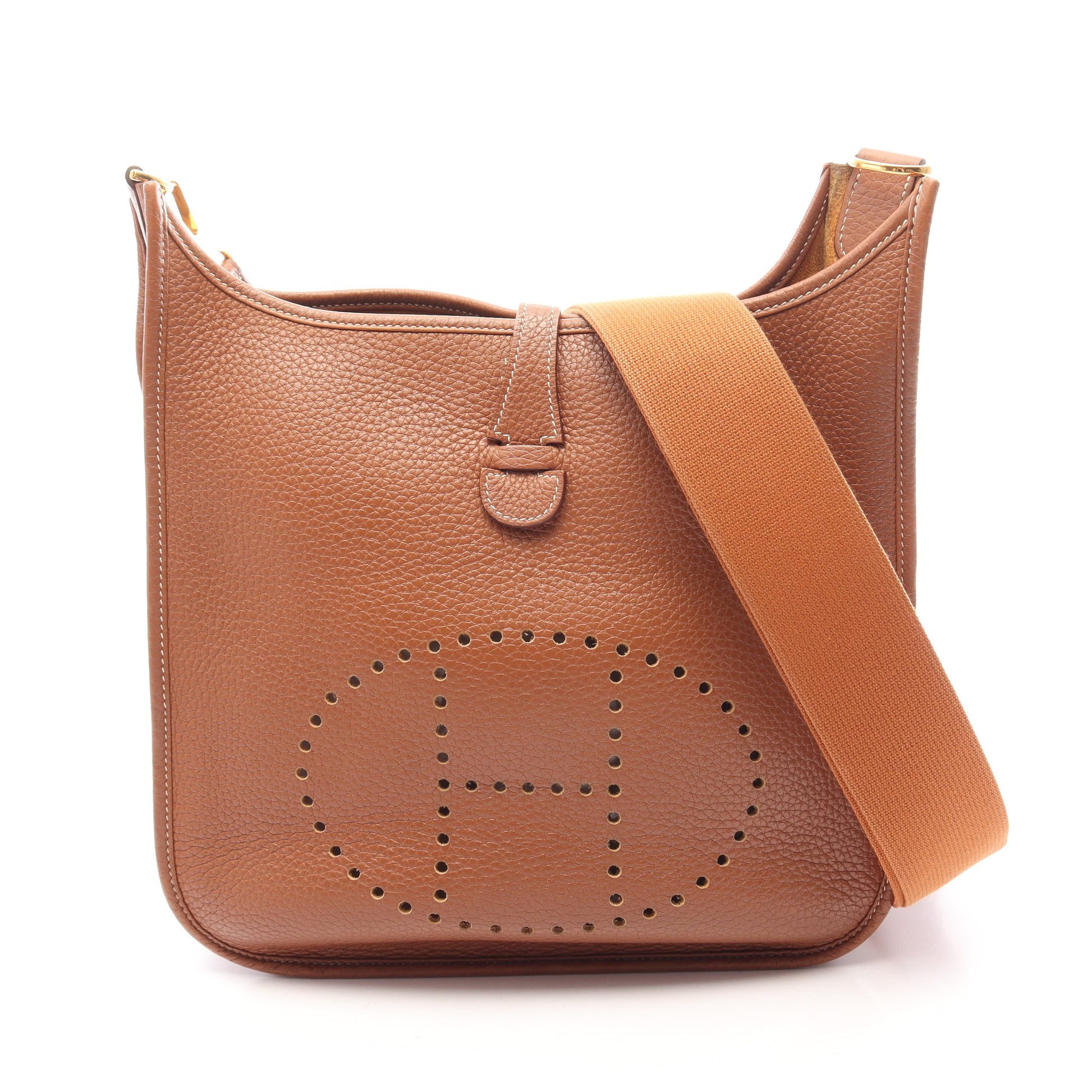 エヴリン 3 トロワ PM ゴールド ショルダーバッグ トリヨンクレマンス ブラウン ゴールド金具 B刻印 エルメス バッグ HERMES