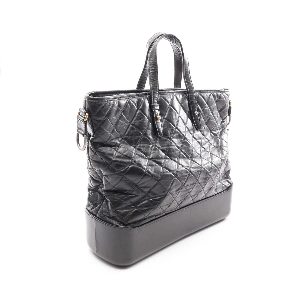 ガブリエル ドゥ 2WAY ハンドバッグ レザー ブラック シルバー金具 シャネル バッグ CHANEL