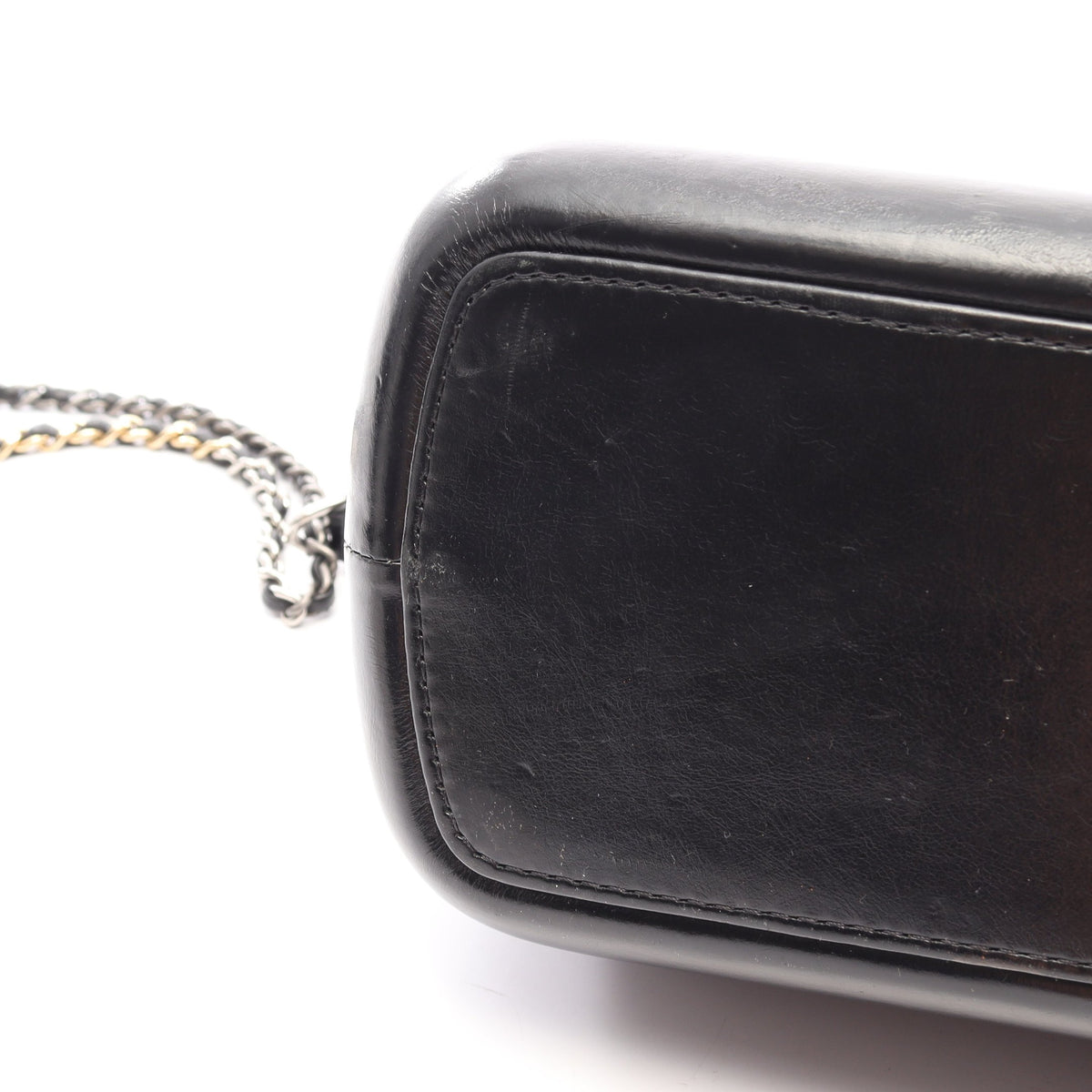 ガブリエル ドゥ 2WAY ハンドバッグ レザー ブラック シルバー金具 シャネル バッグ CHANEL