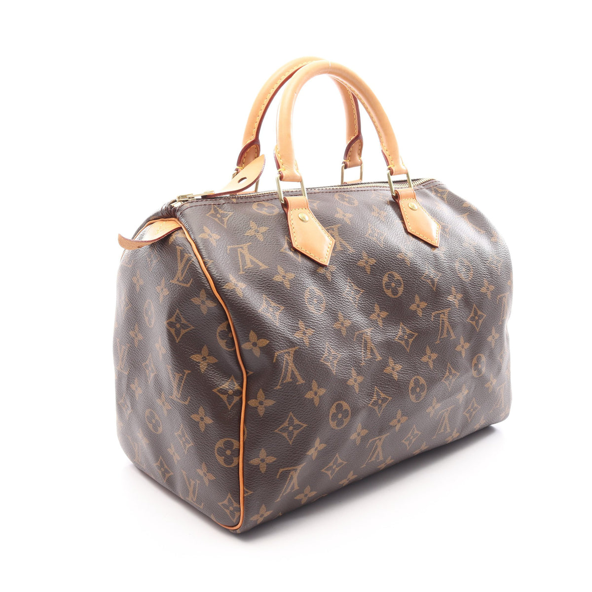 スピーディ30 モノグラム ハンドバッグ PVC レザー ブラウン ルイヴィトン バッグ LOUIS VUITTON