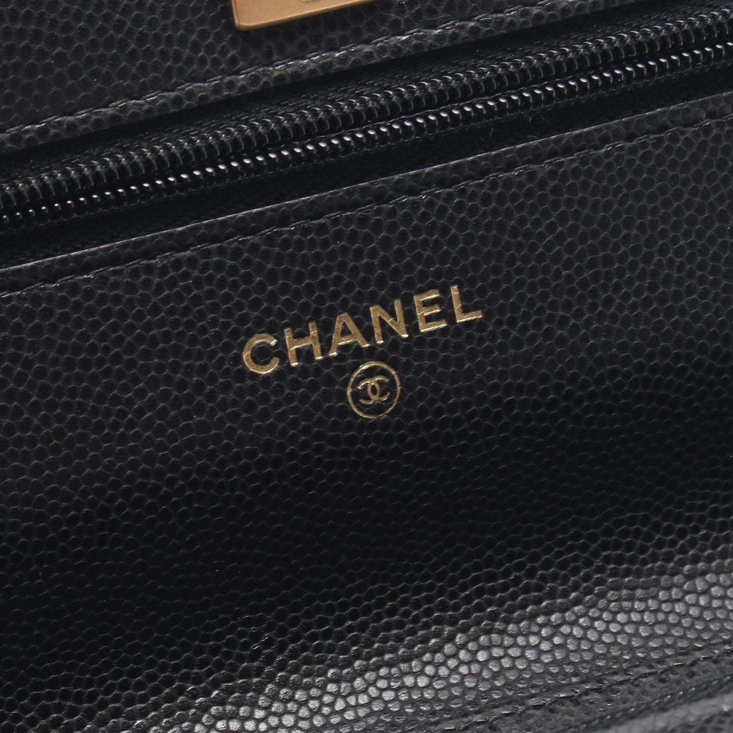 マトラッセ チェーンウォレット キャビアスキン ブラック ゴールド金具 シャネル バッグ CHANEL