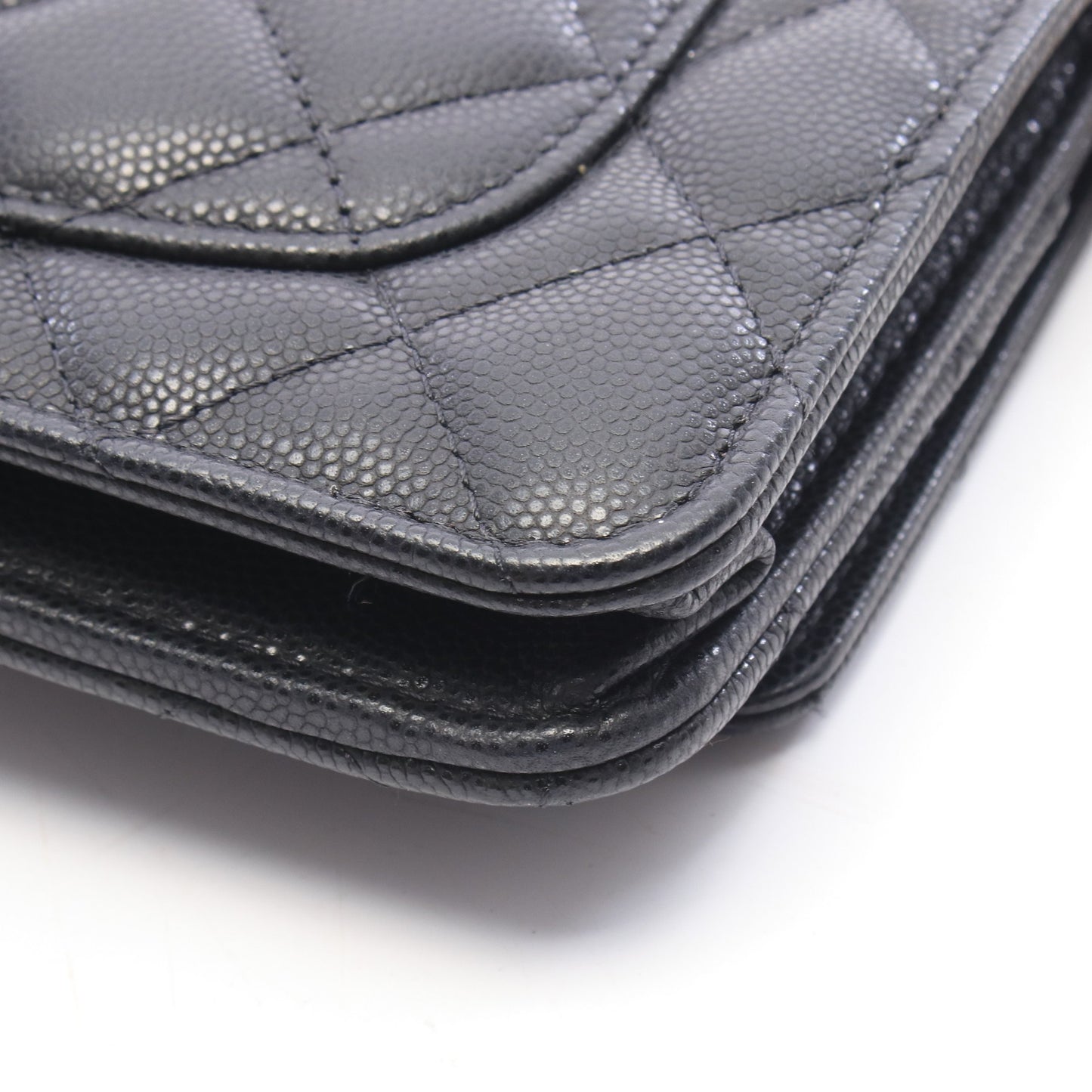 マトラッセ チェーンウォレット キャビアスキン ブラック ゴールド金具 シャネル バッグ CHANEL