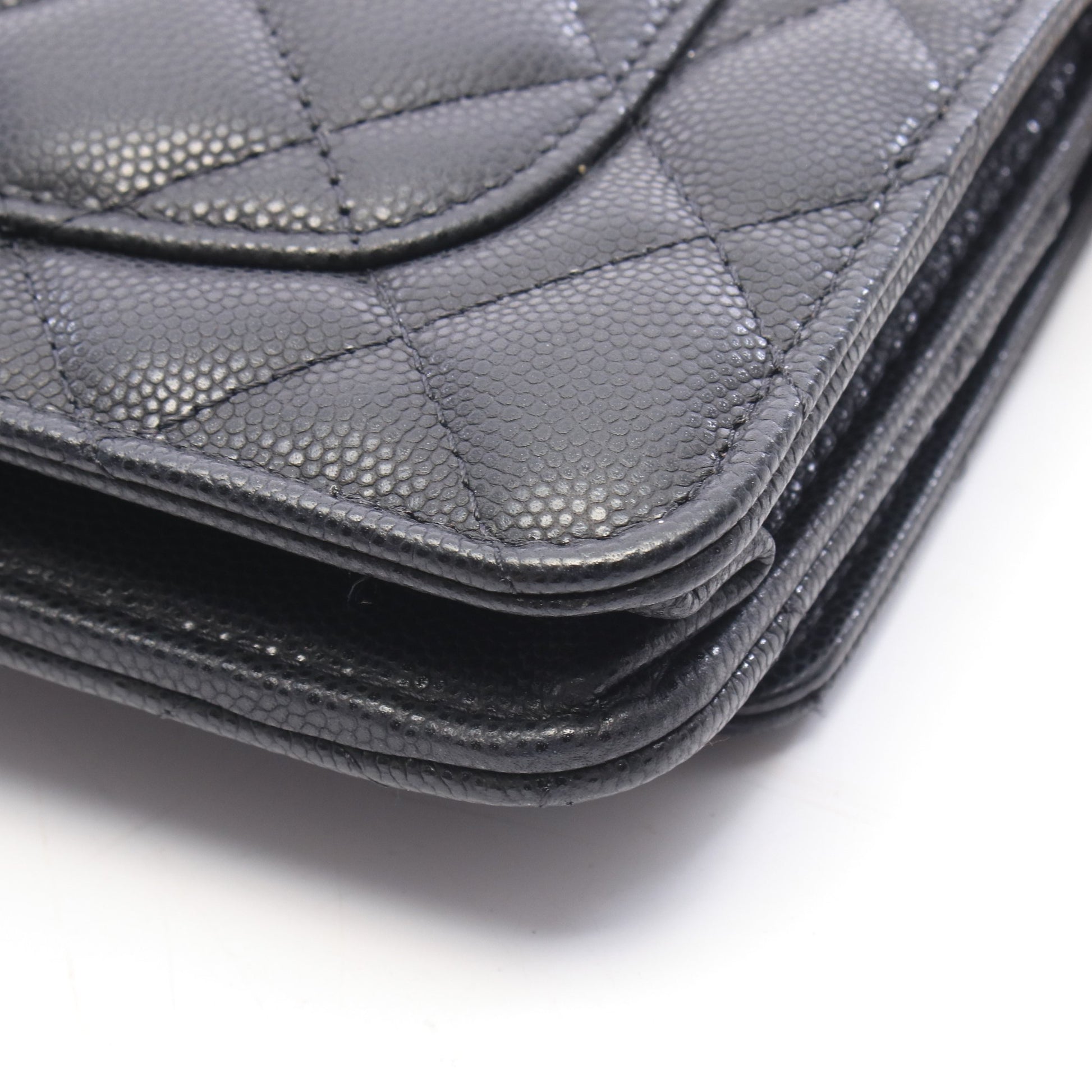 マトラッセ チェーンウォレット キャビアスキン ブラック ゴールド金具 シャネル バッグ CHANEL