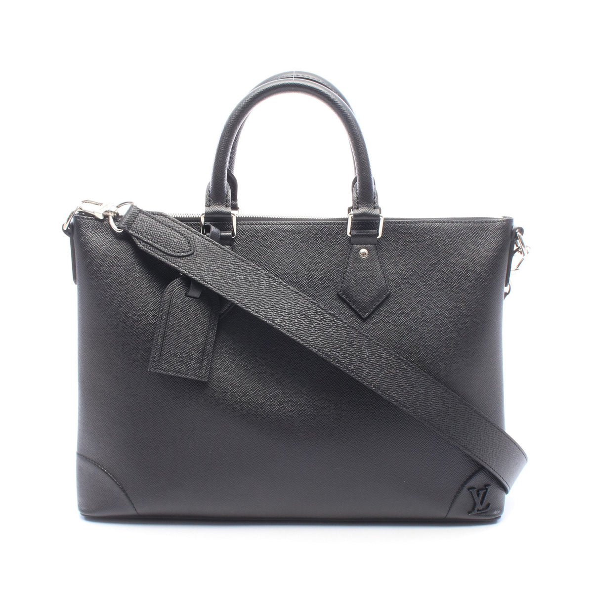 スリム ブリーフケース NV タイガ ノワール 2WAY ブリーフケース ビジネスバッグ レザー ブラック ルイヴィトン バッグ LOUIS VUITTON