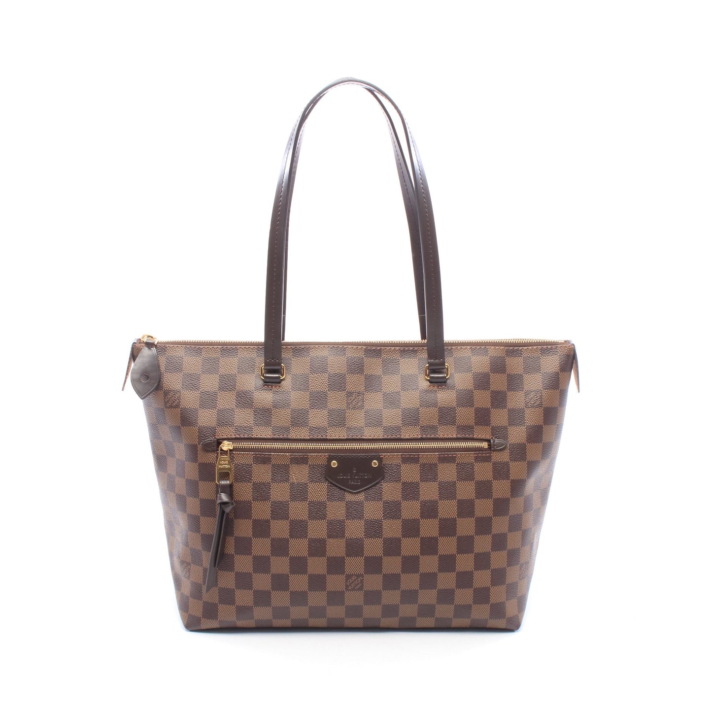 イエナMM ダミエエベヌ ショルダーバッグ トートバッグ PVC レザー ブラウン ルイヴィトン バッグ LOUIS VUITTON