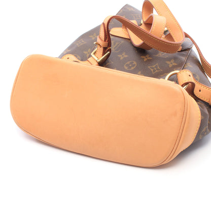 モンスリMM モノグラム バックパック リュックサック PVC レザー ブラウン ルイヴィトン バッグ LOUIS VUITTON