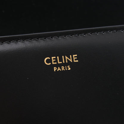 クラシック トリオンフ ミディアム ショルダーバッグ レザー ブラック セリーヌ バッグ CELINE