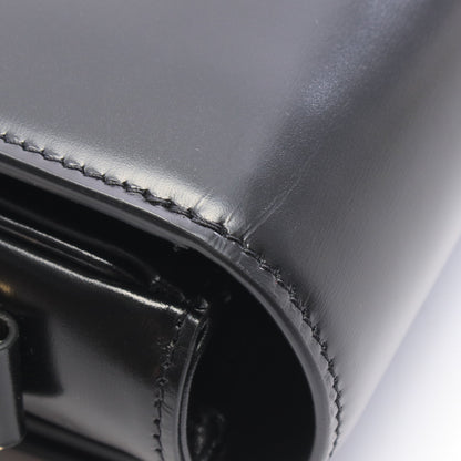 クラシック トリオンフ ミディアム ショルダーバッグ レザー ブラック セリーヌ バッグ CELINE