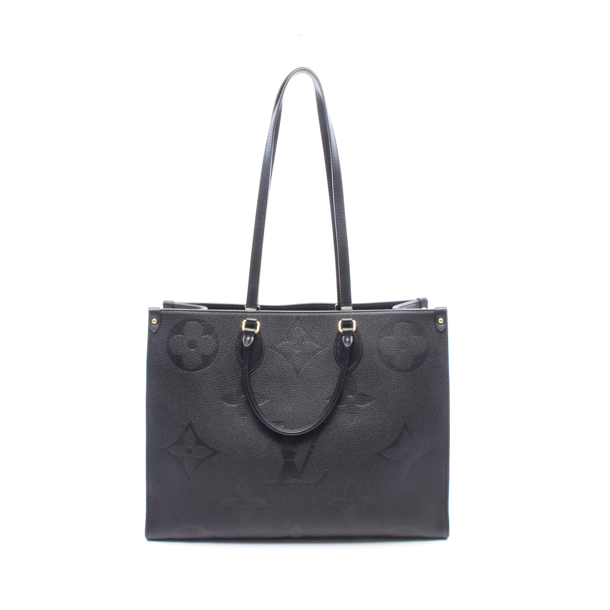 オンザゴーGM モノグラムアンプラント ノワール ショルダーバッグ トートバッグ レザー ブラック ルイヴィトン バッグ LOUIS VUITTON