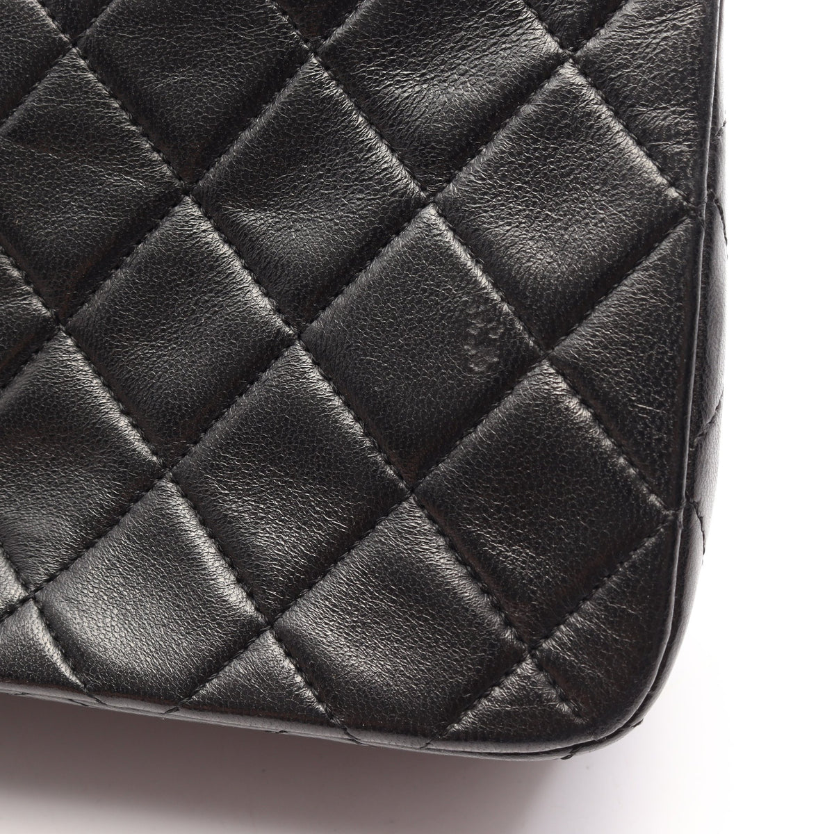 マトラッセ フルフラップ チェーンショルダーバッグ ラムスキン ブラック ゴールド金具 シャネル バッグ CHANEL