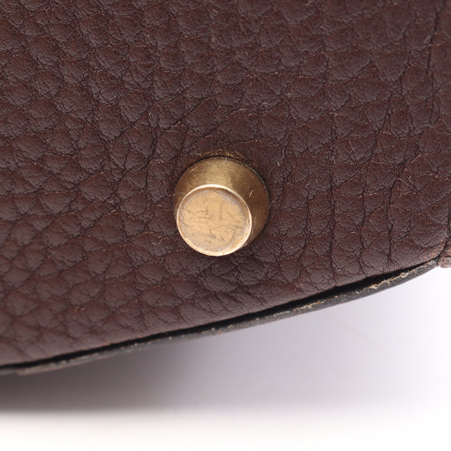 カデナ ケリー カカオ ショルダーバッグ アルデンヌ ダークブラウン ゴールド金具 ○X刻印 エルメス