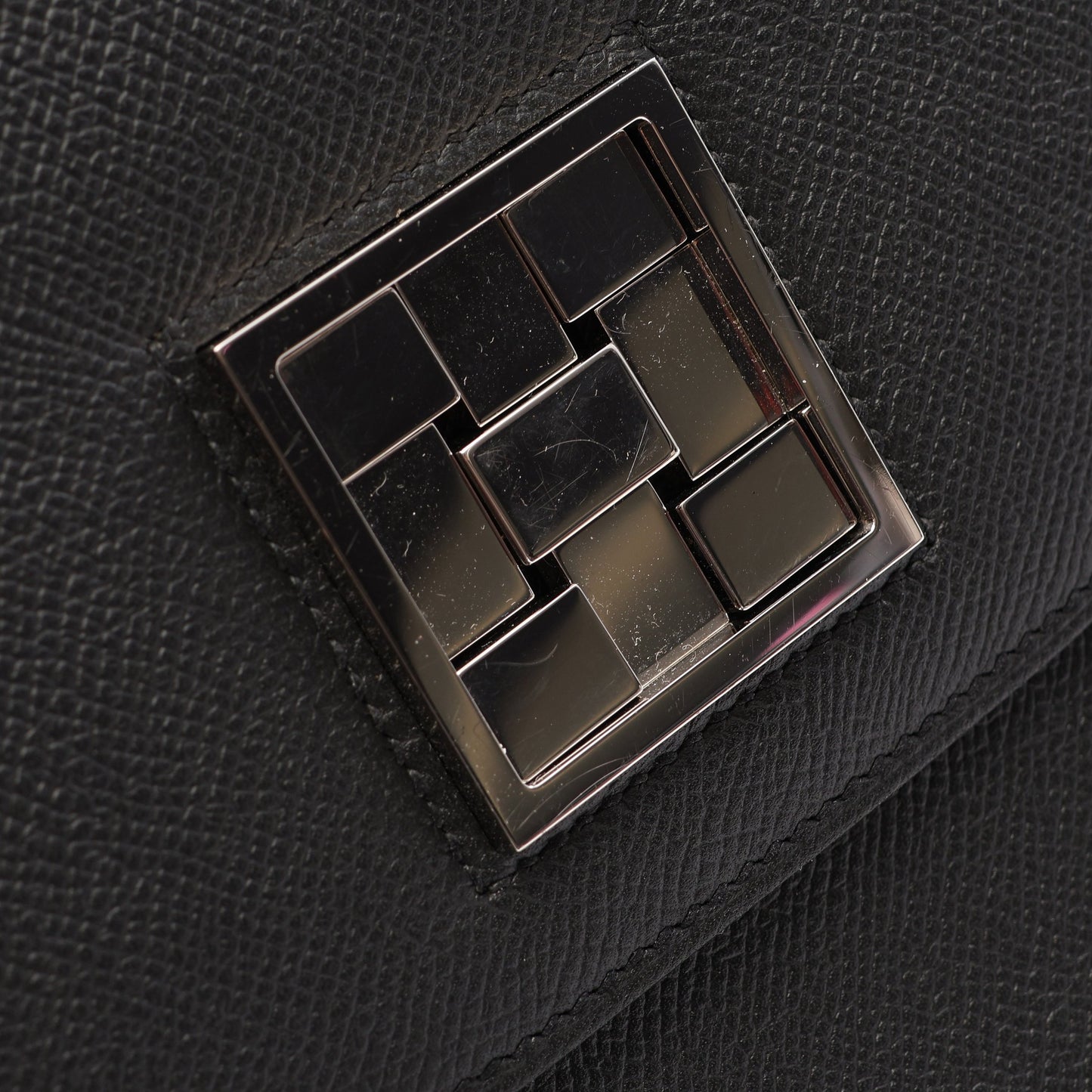 モザイク ショルダーバッグ ヴォーエプソン ブラック シルバー金具 Y刻印 エルメス