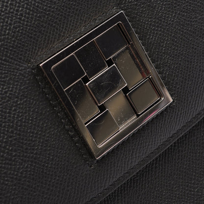 モザイク ショルダーバッグ ヴォーエプソン ブラック シルバー金具 Y刻印 エルメス