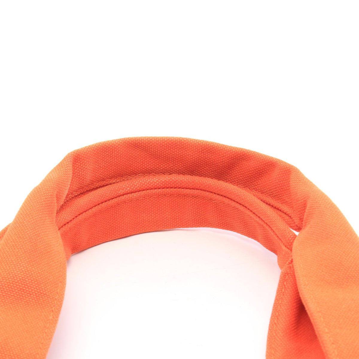 パニエドプラージュPM ハンドバッグ トートバッグ トワルシェブロン オレンジ シルバー金具 エルメス バッグ HERMES